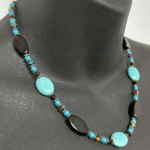 3 for $25- Vintage Turquoise Gemstone Bead Necklace